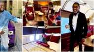 Hushpuppi inspired Femi Otedola: Reactions as video of billionaire's lavishly furnished private jet goes viral