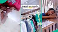 Nigerian lady finds employees asleep in multi-million naira high-end clothing store