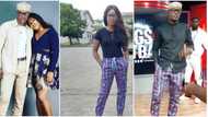 “You have slimmed down”: Sound Sultan’s wife rocks late hubby’s trousers in photo, fans comment on her looks