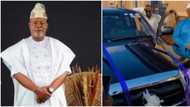 “I’m reaping the fruits of my seeds”: Lovely moment Yinka Quadri's children surprise him with car on birthday