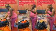"I have been enduring it": Heavily pregnant woman in labour packs her baby items, goes to hospital to deliver