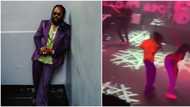Moment Adekunle Gold stylishly dodged a lady who was twerking on stage at his New York show, video trends