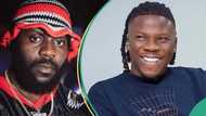 Stonebwoy and Odumodu Blvck spotted in the studio jamming hard to their unreleased song, Ekelebe