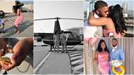 Couple who met online light up the internet with adorable photos as they get engaged after dating for 1 year