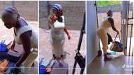 "She is in love with your guy": Nigerian lady sends twin sister packing over a man, dumps her things outside
