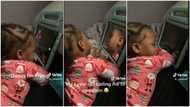 "I'm crying": Kid calls her father, complains bitterly to him in video call, stirs reactions
