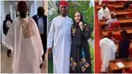 "Say our, not my husband": Ned Nwoko's Moroccan wife Laila shares video of him resuming office as senator