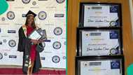 Lady graduates from Igbinedion University with 3 awards, her unique name catches people's attention