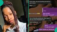Lady posts chat with man who cautioned her against posting herself on TikTok, people react