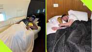 Ademola Lookman recreates iconic Lionel Messi picture with CAF Award inside private jet