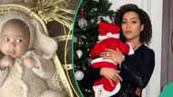 BBNaija Maria and newborn son wish fans a beautiful Christmas celebration as she unveils his cute face