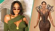 Osas Ighodaro gives show-stopping look in lovely trad outfit, fans hail her: "Na you dey reign"