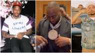 "Tension": American rappers YG & G Herbo show utter amazement at Davido's new diamond chain