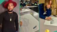 "Make we self colonise them": Teacher abroad tells his oyinbo students to draw garri, shares results