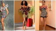 Ankara fashion: Nancy Isime, 6 other celebrities show off legs in gorgeous mini dresses