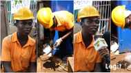 See how this Nigerian lady is shunning mockery and enjoying herself as a welder; video shows how she does the work effortlessly