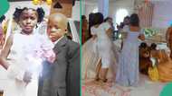 Lady marries man who was her little groom many years ago, releases their cute throwback photo