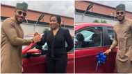 Congratulations pour in as BBNaija's Ozo receives keys to his car gift from Innoson Vehicles (photos)