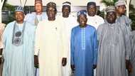 2023: Photos emerge as APC chairman Buni, his team visit Tinubu in Bourdillon