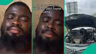 Nigerian man in tears as he sells off his Toyota Camry vehicle: "Hand meet me"