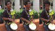 This young man's voice can bring 'angels' down, watch how he performs while drumming (video)