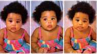 "Little angel": Beautiful baby girl with long natural hair flaunts it on TikTok, video melts hearts