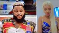 BBNaija star Whitemoney hypes new housemate Queen in funny video, calls her a sweet girl