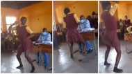 Schoolgirl on short uniform twerks hard in front of her male teacher, the man sat speechless in viral video