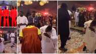 Once you lose no food; Reactions as Nigerians perform Squid Game at a party in video, a man wore gown