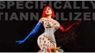 Designer Toyin Lawani shows off unique new creation, tags it 'Specifically Tiannahlized'
