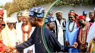 Bola Tinubu Ya hadu da Sarakuna, yayi masu godiya amma ya roki taimako 1