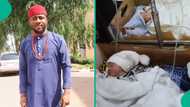Nigerian couple welcomes quadruplets after scan showed them triplets, displays children in video