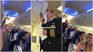 Emotional moment man who has been flying aeroplanes for 43 years retires, makes announcement to passengers