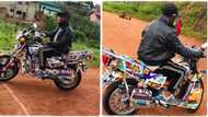 "Create your happiness": Man in village decorates his bike to look luxurious, rides it joyfully