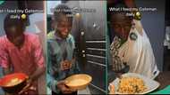 Nigerian lady shows the kind of foods she serves her gateman, her video causes stir online
