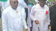 BREAKING: Rivers security tightened as Gov Fubara, Diri storms Wigwe's burial, photos emerge