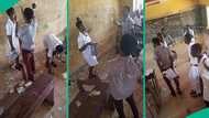 Drama as secondary school boy rains cash on female student, video gets attention online