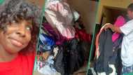 Okrika seller in tears after opening bale of N420k thrift clothes, video trends online