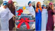 Olayinka Solomon's mum sheds tears of joy as actress surprises her with new car, 'paranran' on her birthday
