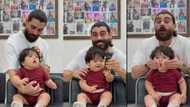 "This is by far the cutest": Creative barber gives haircut to litle boy, making him comfortable & smiling