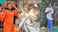 Nigerian lady displays what female cat brought into her shop, video shows 'battle' between them