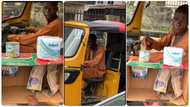 Man offers Keke Napep driver 2 gift options, he chooses detergent instead of money in funny video