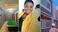 "Thank God for grace": Lady from humble home shares nice photos as she builds 2 houses in Lagos