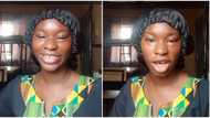 Nigerian lady uses Oyinbo accent to say 'Balablu blu blu bulaba', video goes viral and trends on TikTok