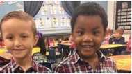 White mum gets matching outfit for black kid after her son said they looked alike, their photo causes stir