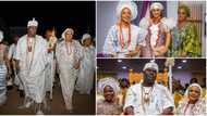 “The only man chopping life”: Ooni of Ife flaunts wives as he marks International Women’s Day, photos trend