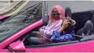 DJ Cuppy shares video of her mom going on first ride in Ferrari gift