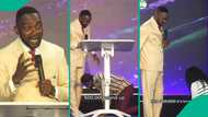 Video: Moment pastor unexpectedly gave 2 church members N500k each during service, many react
