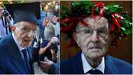 96-year-old man celebrates after becoming oldest student to graduate in Italy, school commends him (photos)