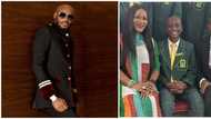 2baba's son inducted as social prefect in school, stepdad represents singer, Annie Idibia reacts